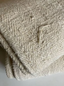 Nappe 5 mètres en toile de chanvre 19e