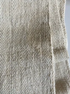 Nappe 5 mètres en toile de chanvre 19e