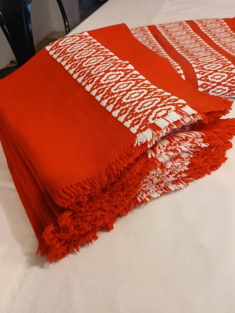 Nappe + 12 serviettes anciennes