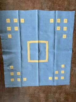 nappe à thé en lin et ses serviettes