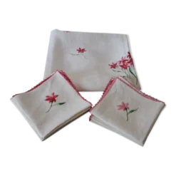 Nappe à thé et serviettes