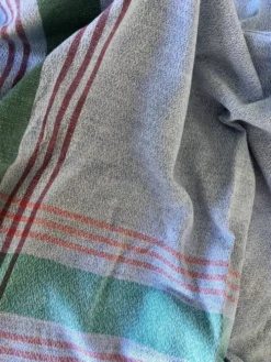 Nappe vintage, bleue à rayures