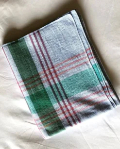 Nappe vintage, bleue à rayures