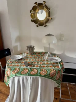 Nappe vintage en tissu malgache