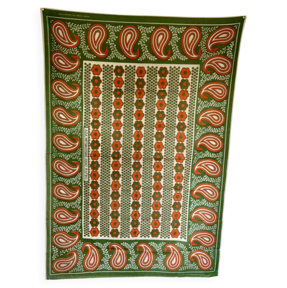 Nappe vintage en tissu malgache