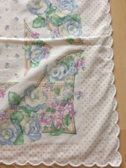 Nappe vintage fleurie rectangulaire