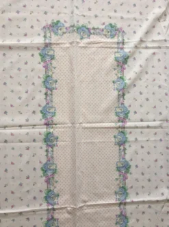 Nappe vintage fleurie rectangulaire