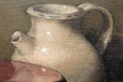 Nature morte aux légumes, huile sur toile signée Angeli Guerino