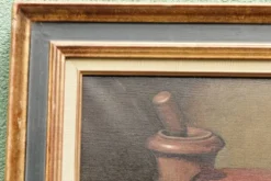 Nature morte aux légumes, huile sur toile signée Angeli Guerino