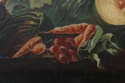 Nature morte avec des légumes et de la poterie par A. Platteau, Belgique, 1935–1936