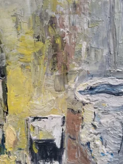 Nature Morte Italienne Expressionniste – Tableau Huile sur toile signé