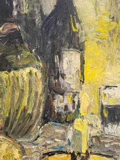 Nature Morte Italienne Expressionniste – Tableau Huile sur toile signé