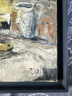 Nature Morte Italienne Expressionniste – Tableau Huile sur toile signé