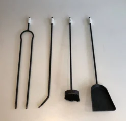 Nécessaire de feu laqué noir et blanc