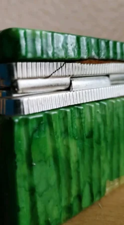 Nécessaire de fumeur en albâtre vert d’Italie, Années 1960