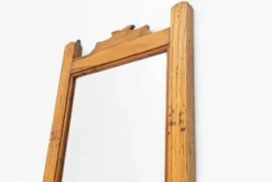 Nom de l'article : Cabinet de rasage en bois français avec miroir, années 1890