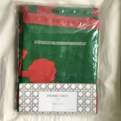 Nouveau nappe Pierre Frey Rouge & Vert 178 x 280 cm