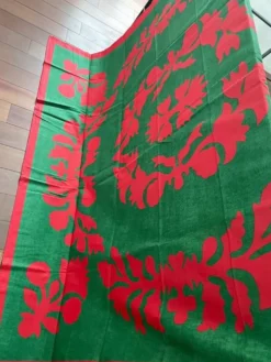 Nouveau nappe Pierre Frey Rouge & Vert 178 x 280 cm