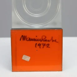 Objet géométrique en plexiglas de Maurice Ruche, 1972