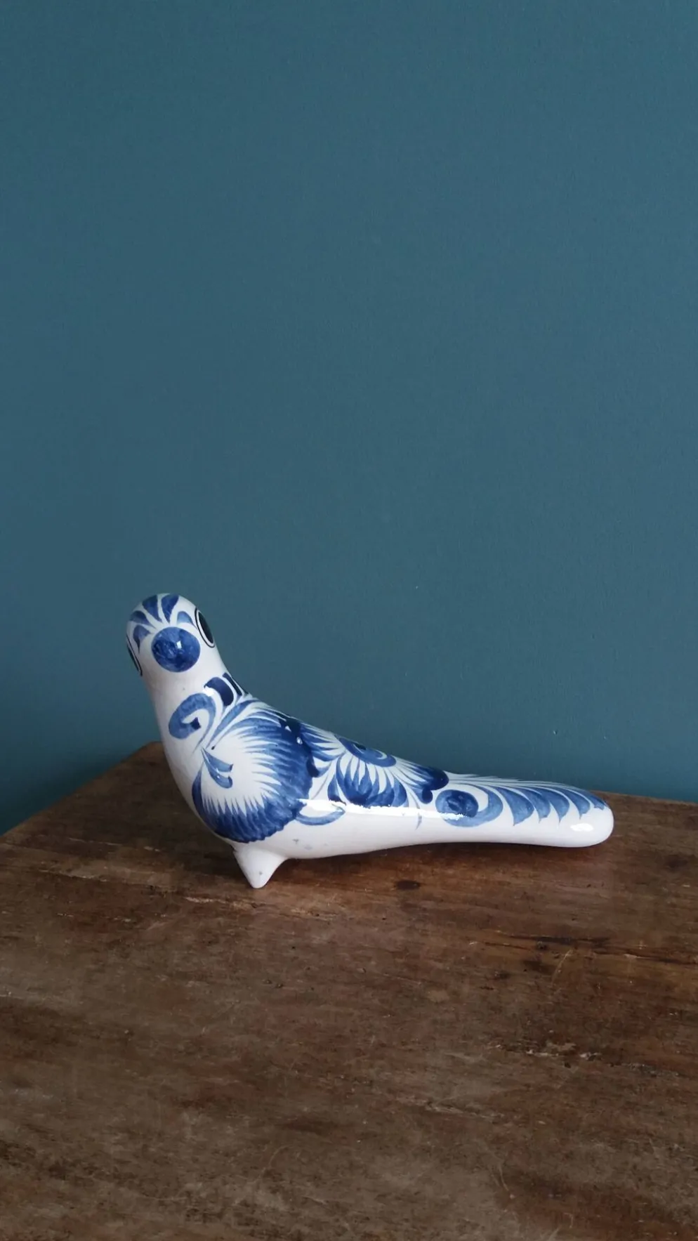 Oiseau en céramique, peint à la main, Mexique