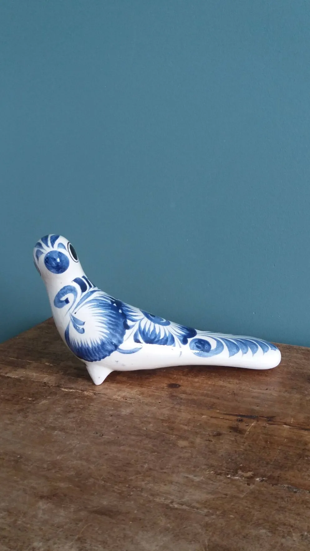 Oiseau en céramique, peint à la main, Mexique