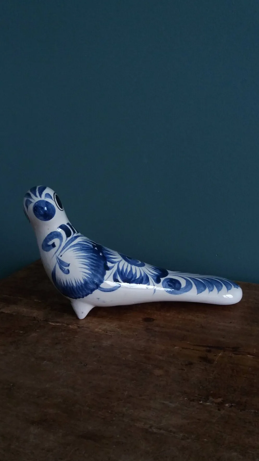 Oiseau en céramique, peint à la main, Mexique