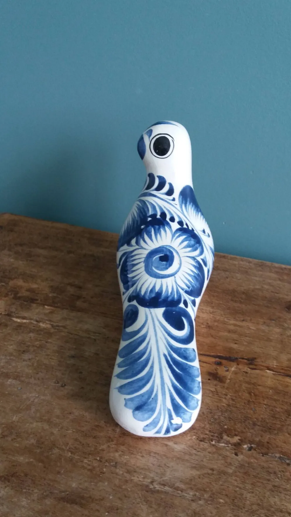 Oiseau en céramique, peint à la main, Mexique