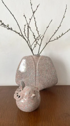 Oiseau en céramique Virebent pique fleurs