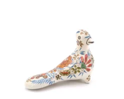 Oiseau folk du Mexique en céramique multicolore, années 70