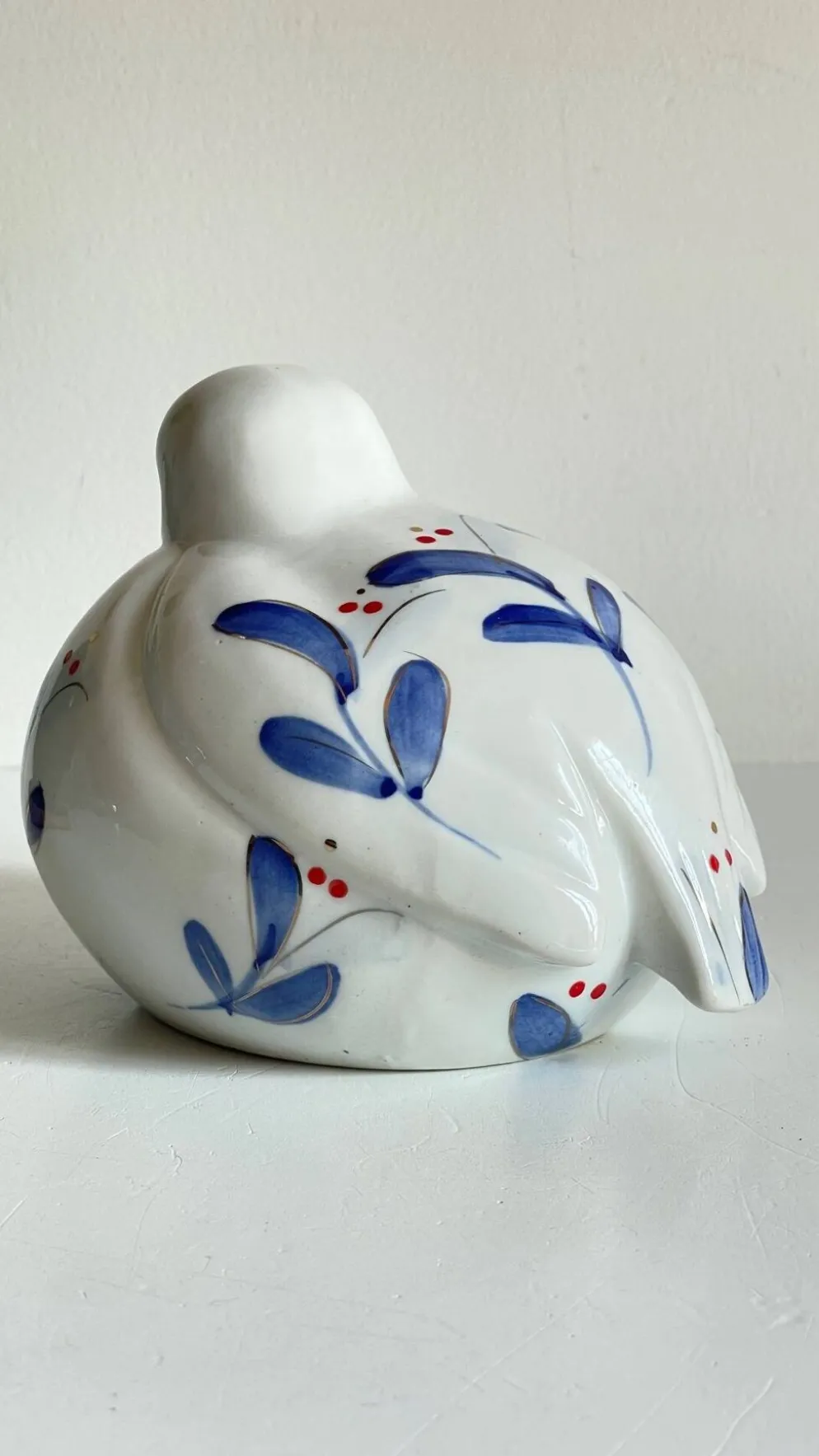 Oiseau porcelaine chinoise vintage