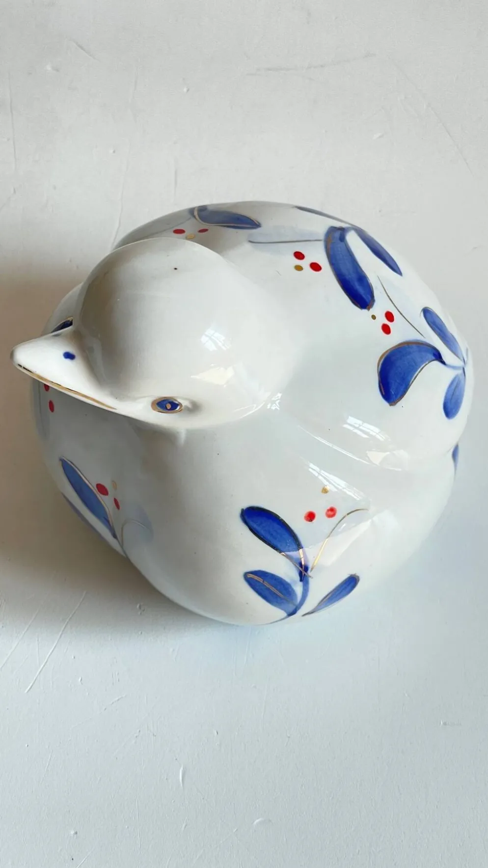 Oiseau porcelaine chinoise vintage