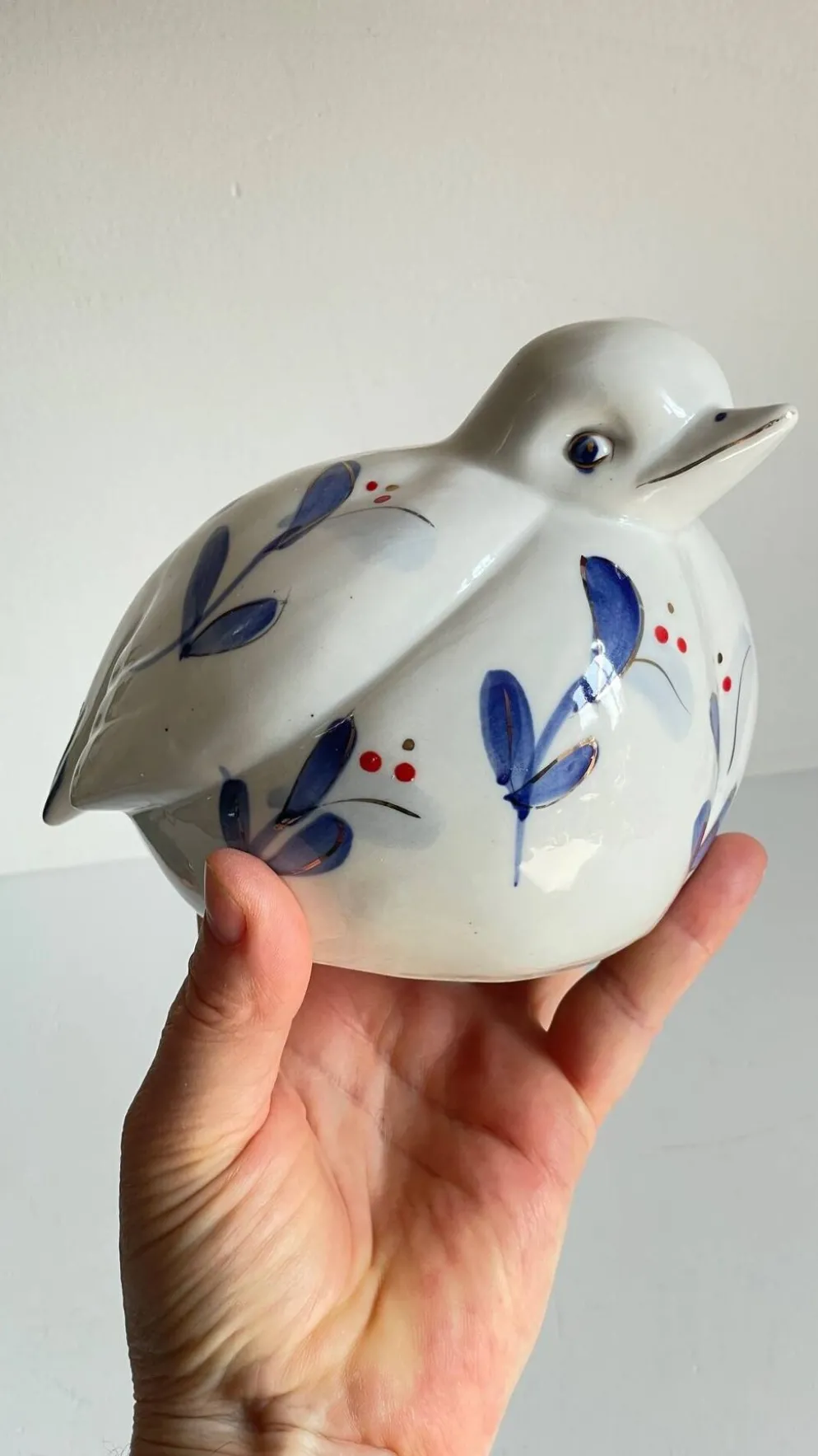 Oiseau porcelaine chinoise vintage