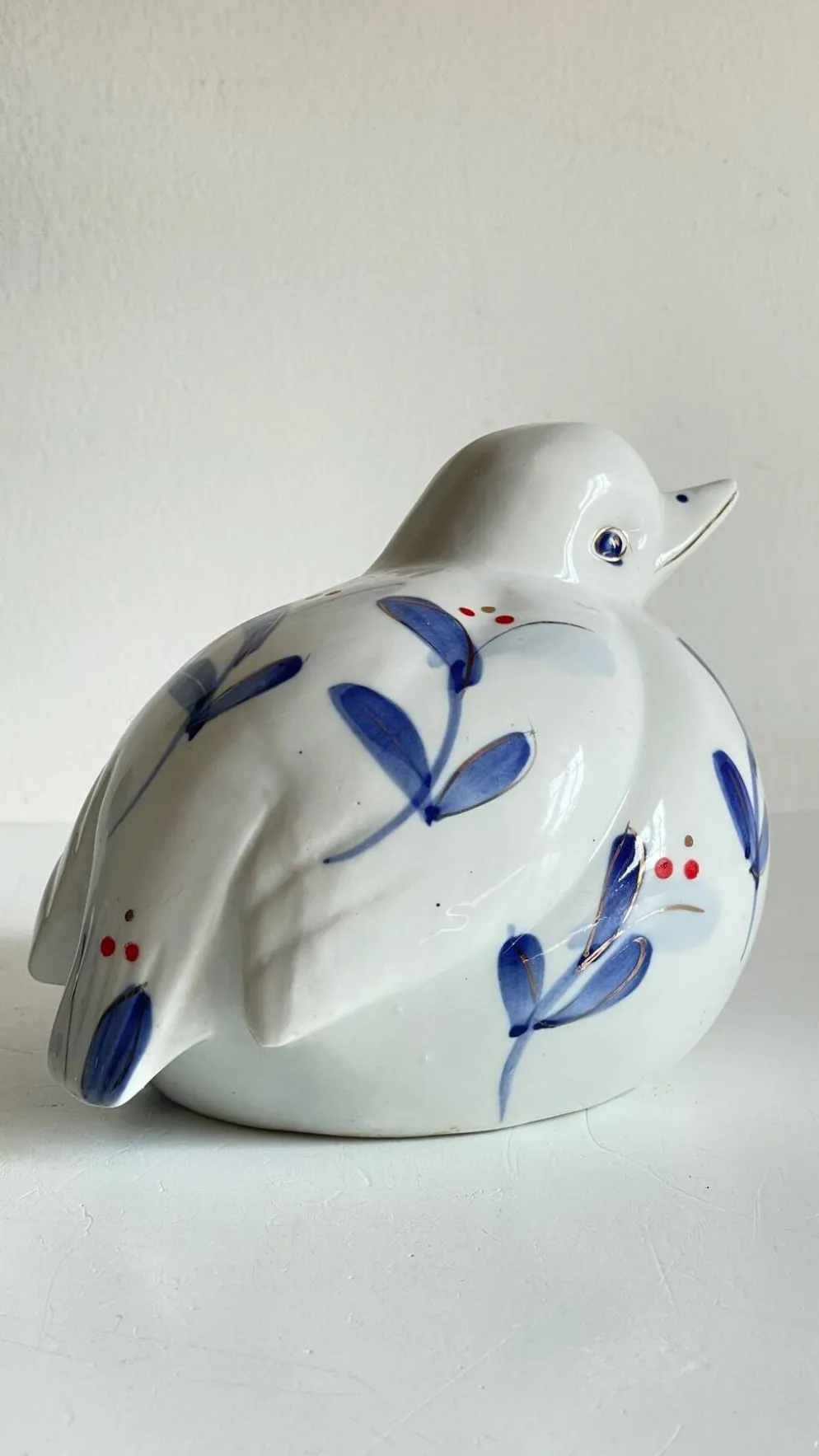 Oiseau porcelaine chinoise vintage