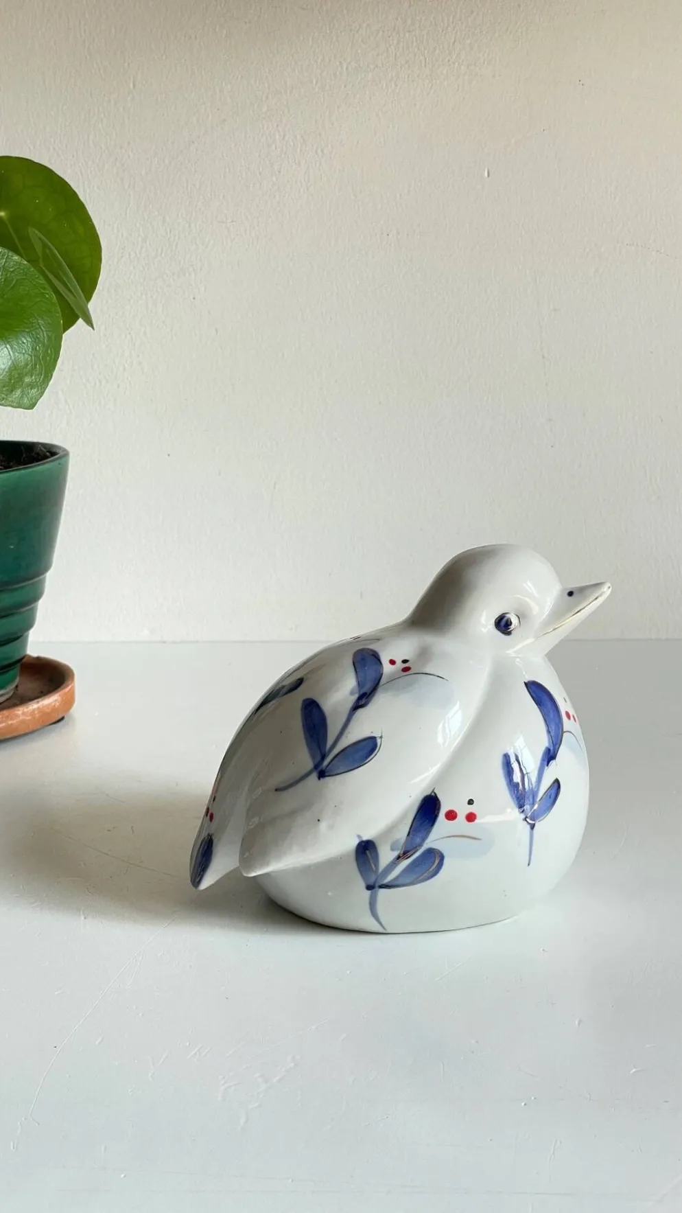 Oiseau porcelaine chinoise vintage