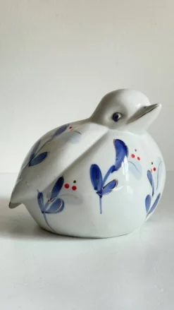 Oiseau vintage en porcelaine chinoise
