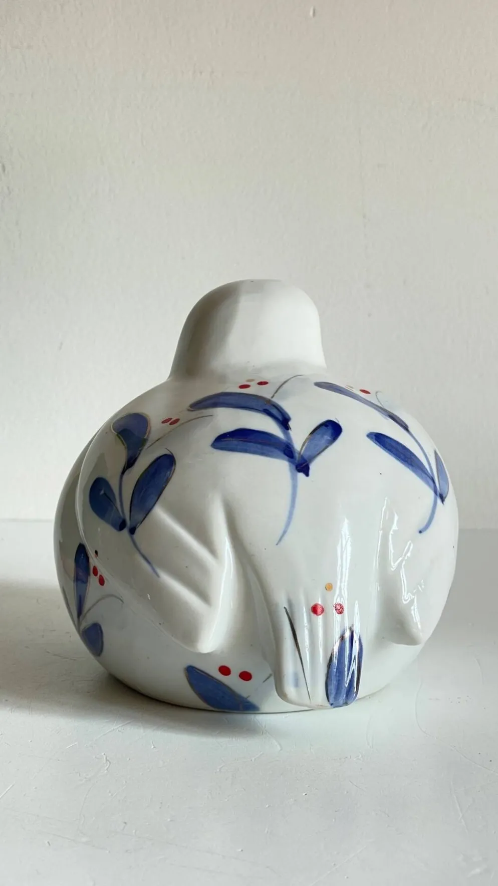 Oiseau vintage en porcelaine chinoise