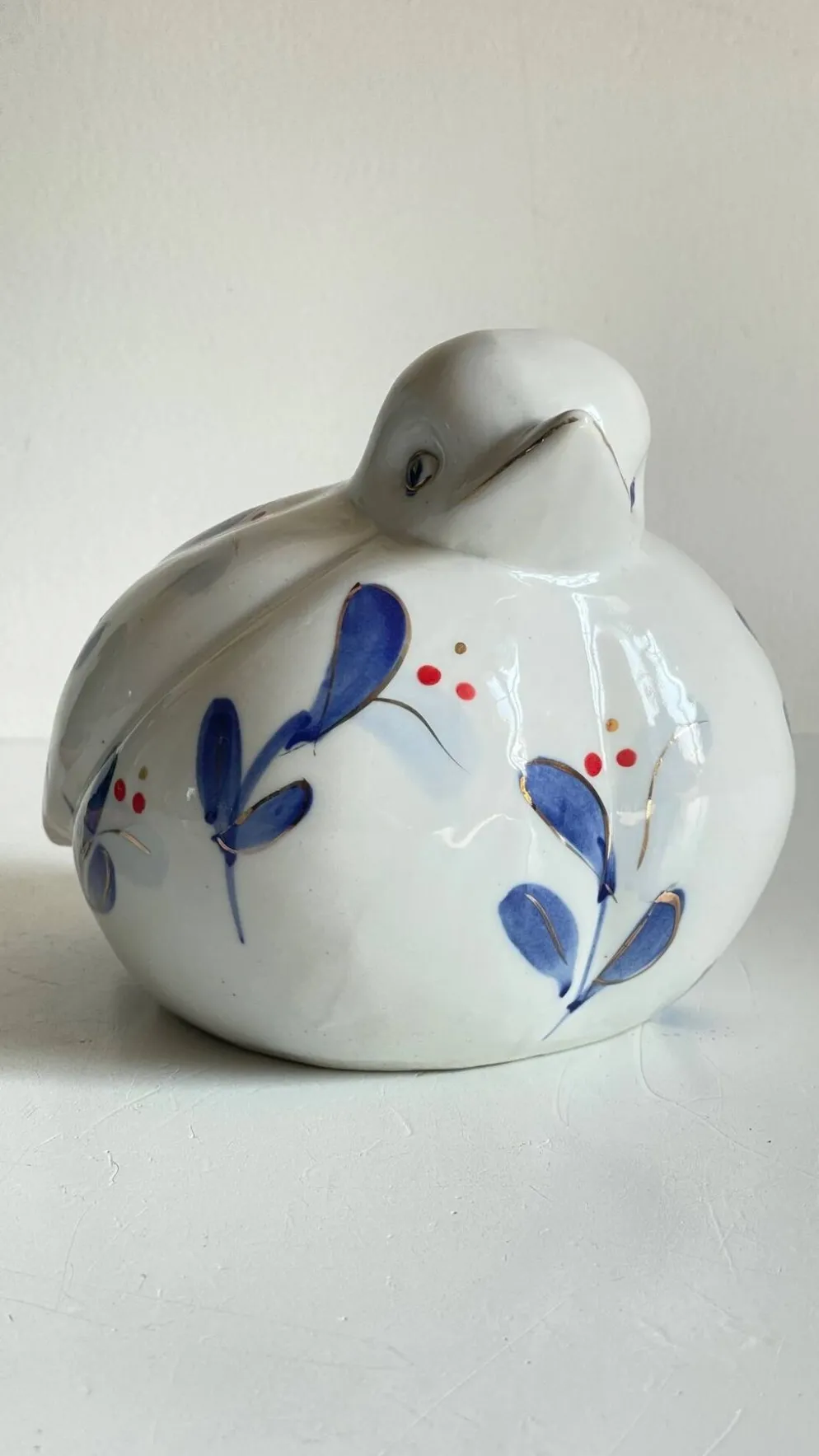 Oiseau vintage en porcelaine chinoise