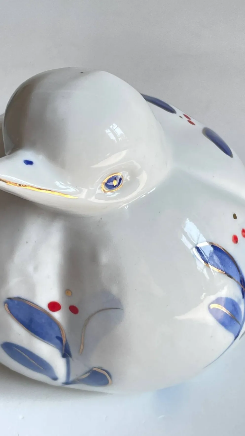 Oiseau vintage en porcelaine chinoise