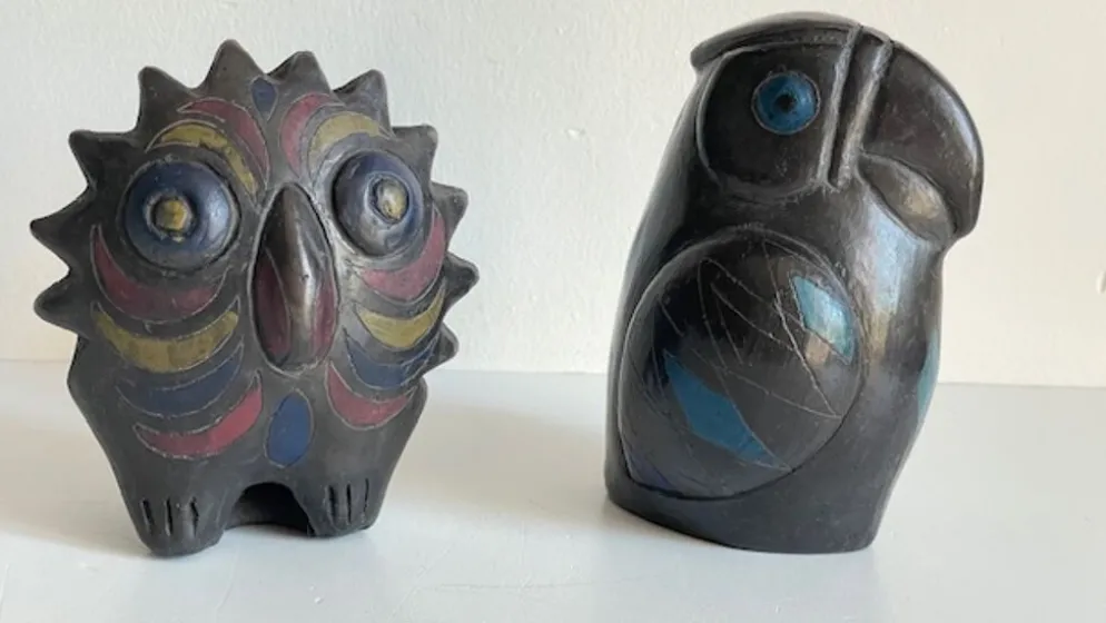 Oiseaux céramique artisanale vintage