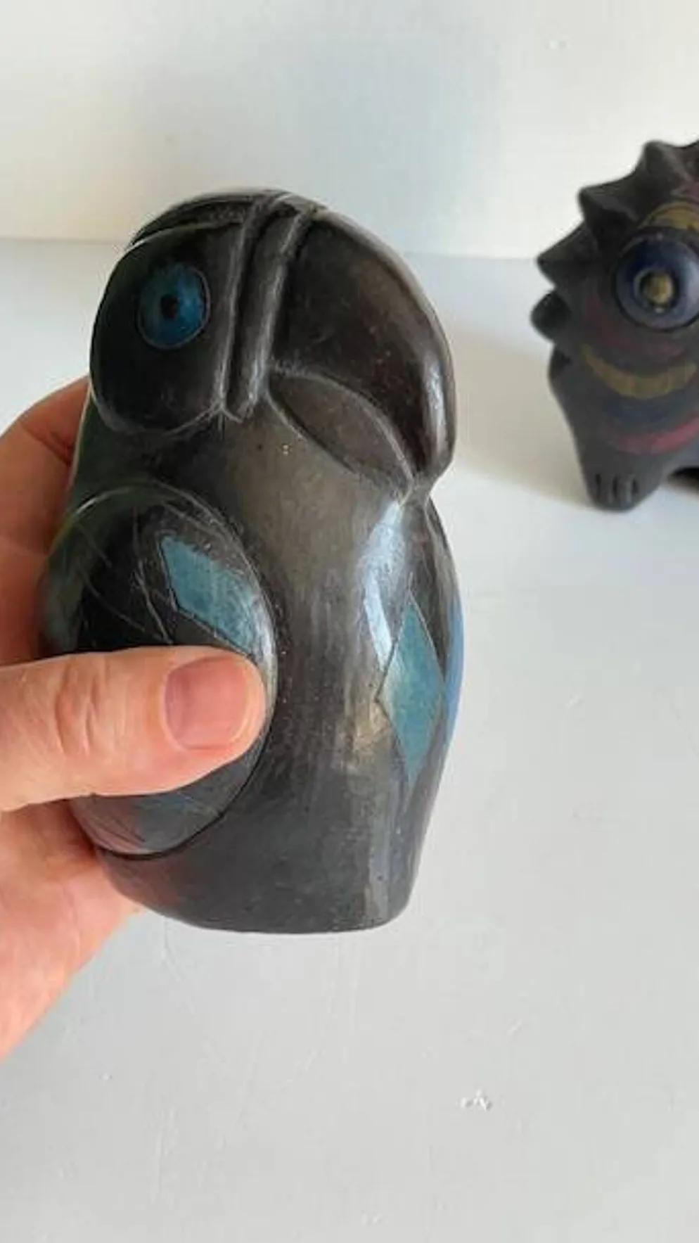 Oiseaux céramique artisanale vintage