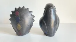Oiseaux céramique artisanale vintage