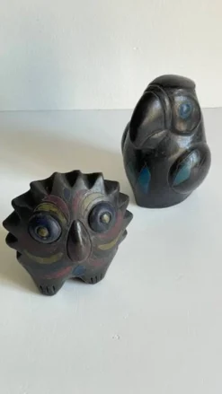 Oiseaux céramique artisanale vintage