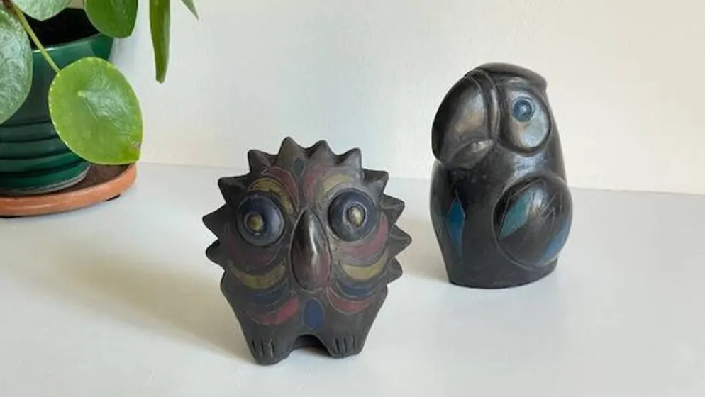 Oiseaux céramique artisanale vintage