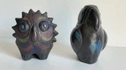 Oiseaux céramique artisanale vintage