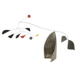 Olivier Vonet Sculpture en métal laqué noir, rouge et jaune. Contemporain