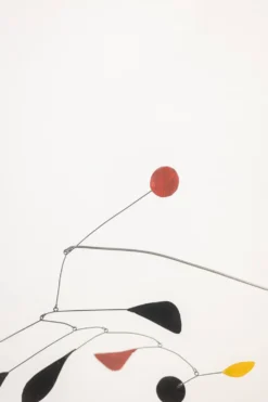 Olivier Vonet Sculpture en métal laqué noir, rouge et jaune. Contemporain
