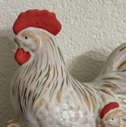 Ornement en poulet — Céramique Hagi par Tenryū