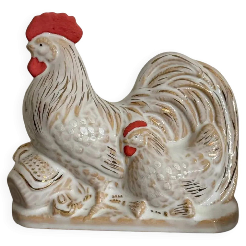Ornement en poulet — Céramique Hagi par Tenryū