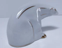 ours polaire art déco porcelaine limoges