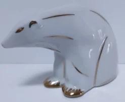 ours polaire art déco porcelaine limoges